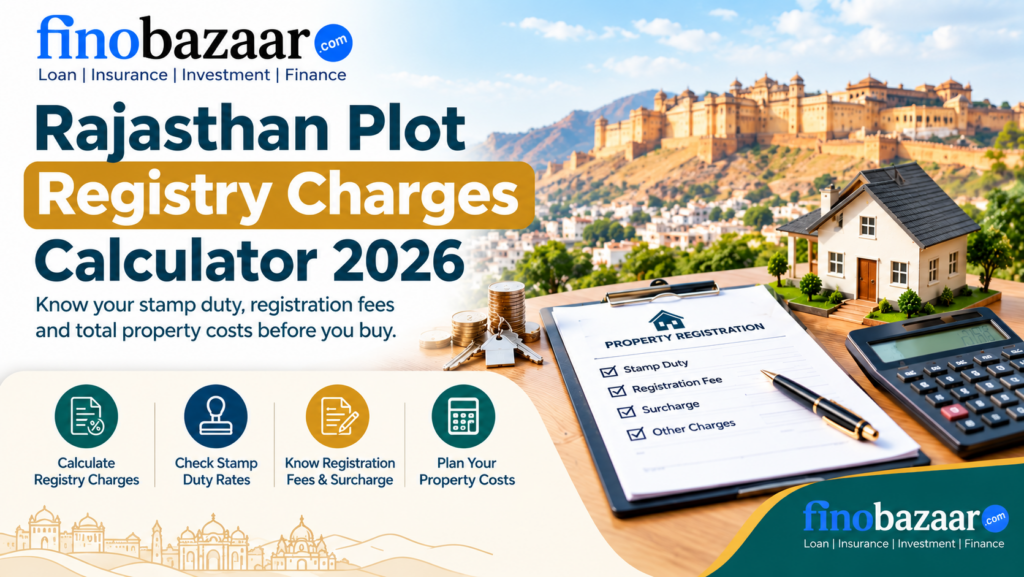 Rajasthan Plot Registry Charges Calculator 2026
