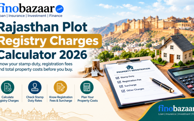 Rajasthan Plot Registry Charges Calculator 2026